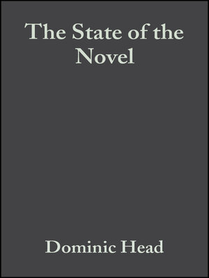cover image of The State of the Novel